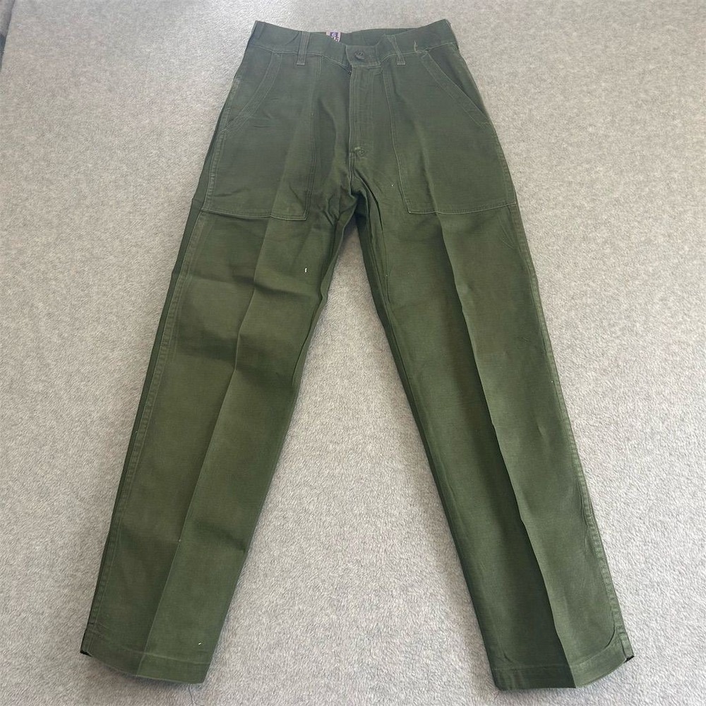 Vintage U.S. Army Pants OG-107 Type 1 Vietnam War Fatigue Size 28x28 60s Sateen